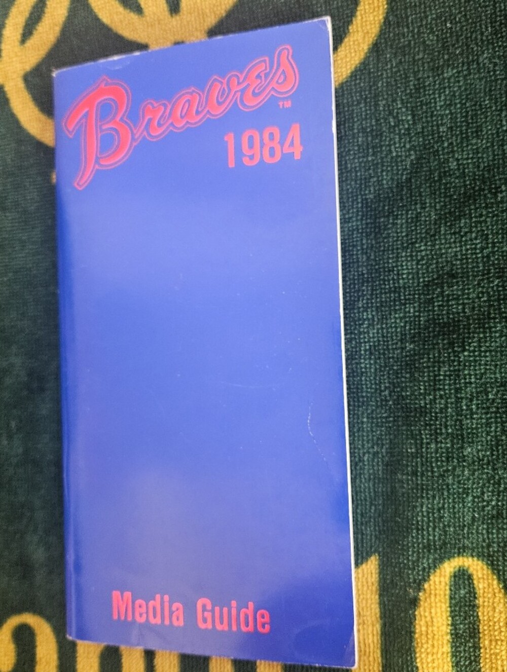 Atlanta Braves 1984 Media Guide - Blue / Red